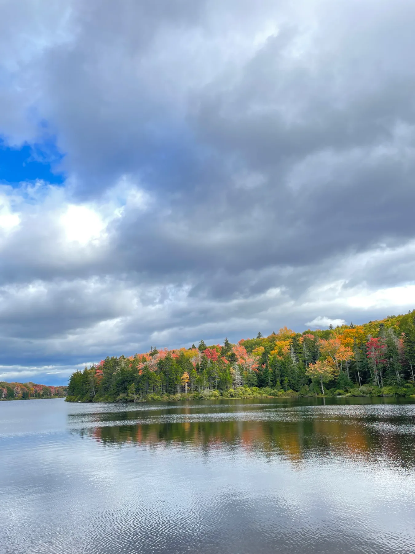 Autumn colour reflected in the lake
